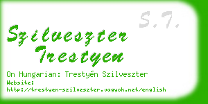 szilveszter trestyen business card